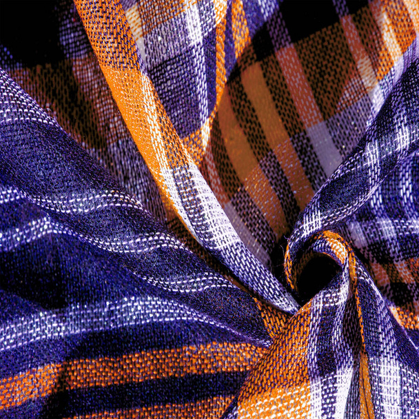 Schottische Stoffkulotten, blau und weiß, gelb, Texturhintergrund, Muster - Foto, Bild