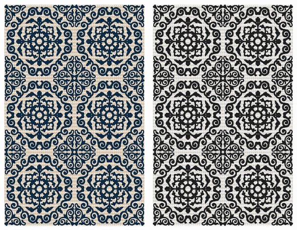 Teppich- und Teppichdesigns mit Textur und modernen Farben - Foto, Bild