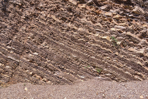 Beau fond de pierre naturelle, texture de roche dans les Alpes dinariques. Monténégro - Photo, image