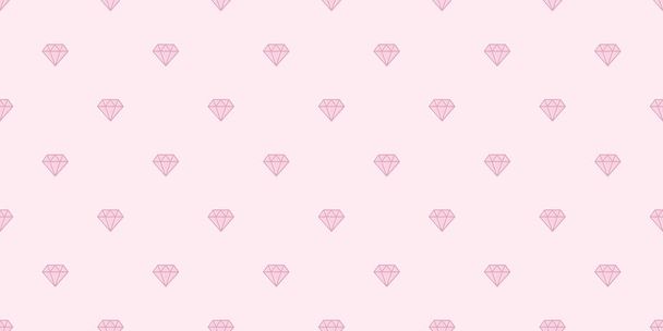 Carino diamanti rosa senza soluzione di continuità ripetizione modello vettore sfondo, ripetendo carta da parati. - Vettoriali, immagini