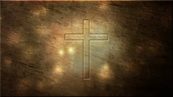 Heilige Christelijke Kruis Achtergrond Loop - Video