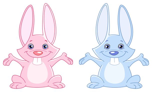 Крольчата
 - Вектор,изображение