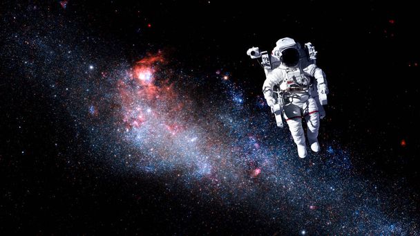astronauta astronauta fare passeggiata spaziale mentre si lavora per la stazione spaziale - Foto, immagini