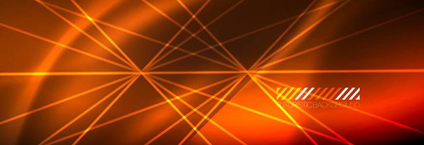 Neon dynamische Balken Vektor abstrakten Hintergrund Tapete. Hintergrundbilder, Designvorlagen für Unternehmens- oder Technologiepräsentationen, Internet-Poster oder Web-Broschüren-Cover - Vektor, Bild
