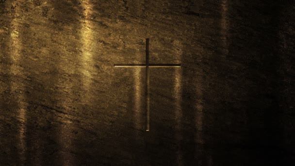 Hintergrundschleife des Heiligen Kreuzes - Filmmaterial, Video