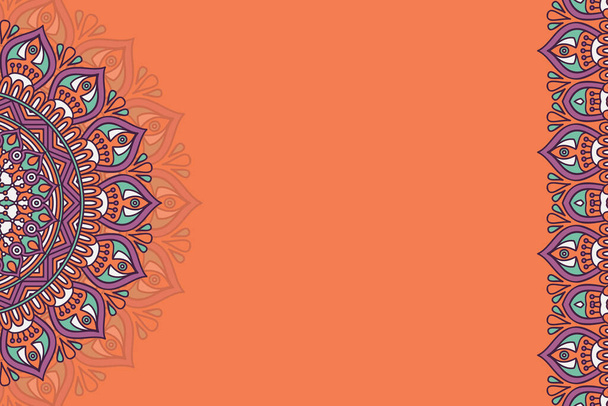 Vector ornamental background with mandala - Vektor, obrázek
