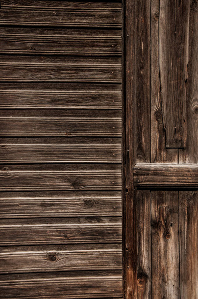 Natural marrom celeiro piso de madeira / parede textura fundo padrão. Tábuas / pranchas de madeira são muito antigas com um olhar / estilo rústico bonito. - Foto, Imagem