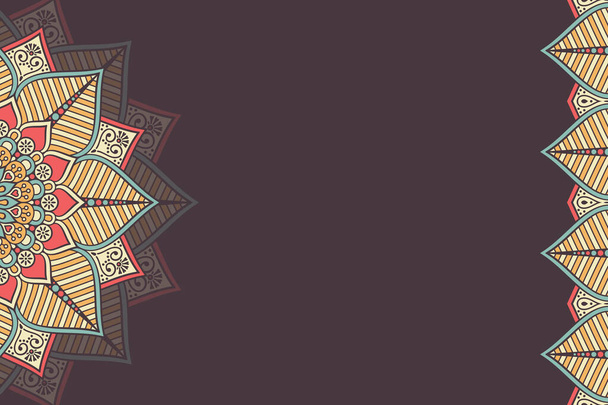 Vector ornamental background with mandala - Vektor, obrázek