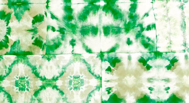 Watercolor Pattern. Floral Tie Dye Shirt. Wet Art Print. Splash Banner. Abstract Splash.Tie Dye Grunge. White Green Handmade Dirty Art. Dirty Art Background. Aquarelle Texture. - Photo, Image