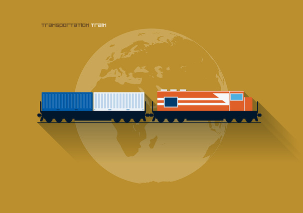 Concept de transport - Train
 - Vecteur, image