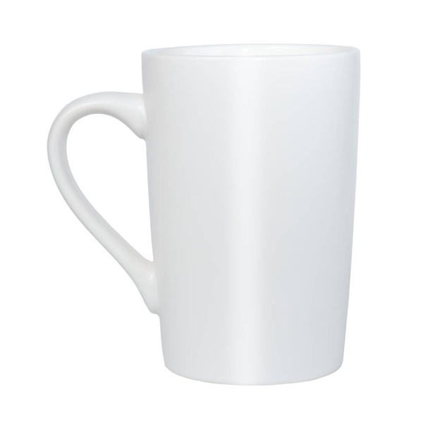 taza de cerámica blanca aislada sobre fondo blanco. Colección de copas. Imagen 1 de 5. - Foto, Imagen