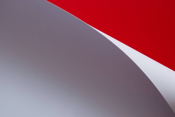 Rouge et blanc abstrait 3d fond - Photo, image
