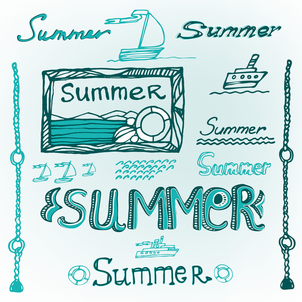 Summer Letters 05 - Vector, Image
