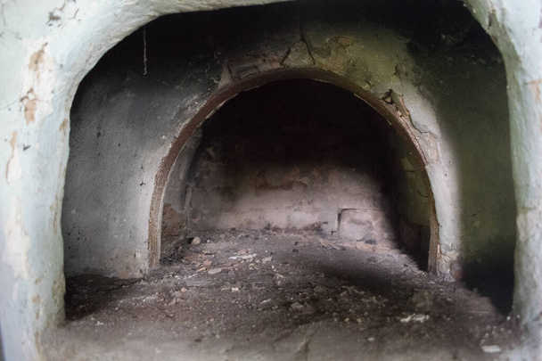 Ukrainian stove in an abandoned hut - Photo, Image