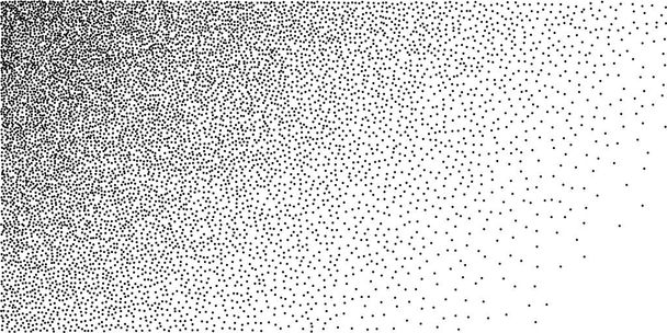 Dot stipple Gradient Background. Halftone in dotwork style. Grainy Dotwork Texture. Vector Illustration. - Vector, Image