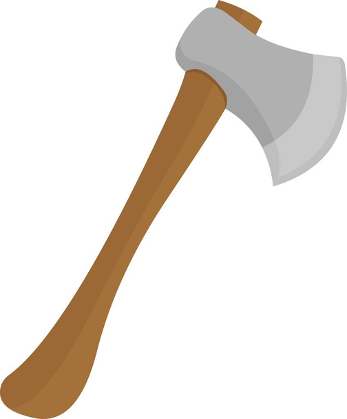 Vector illustration of an axe emoticon - Vector, Image