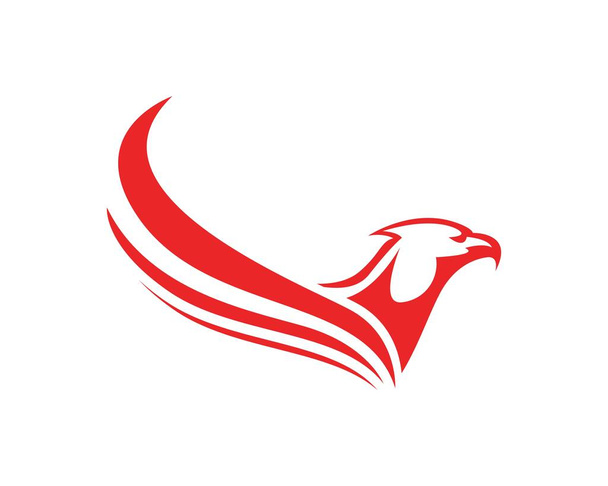 Falcon Wing Logo Plantilla vector icono de diseño - Vector, imagen