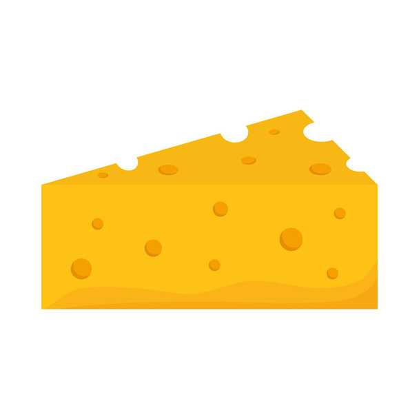 porción fresca de queso - Vector, Imagen