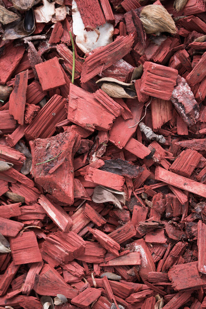 A top view of a pile of decorative wood chips - Фото, зображення