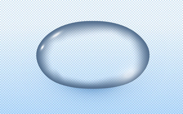 Vector drop clear water 3d realistic style - Vector, afbeelding