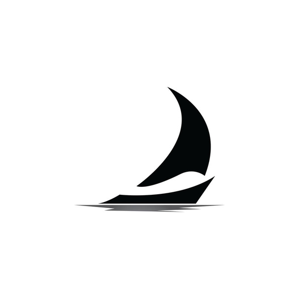 Дизайн логотипа Dhow Традиционный парусник из Азии и Африки - Вектор,изображение