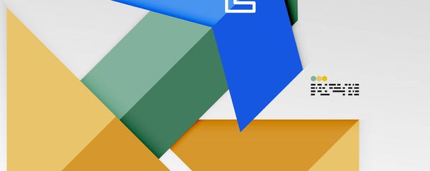 Triángulos de color brillantes y formas geométricas vector fondo abstracto - Vector, Imagen