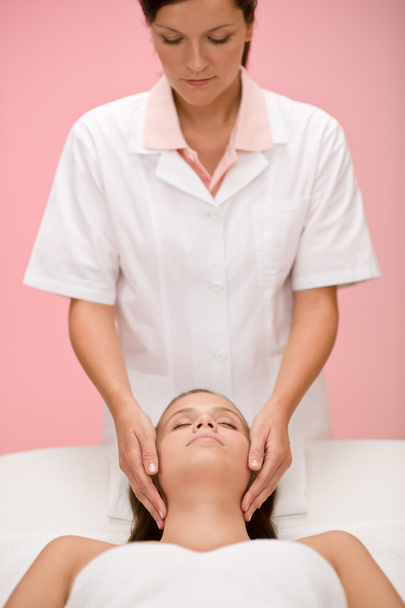 Body care - woman facial massage - Fotó, kép