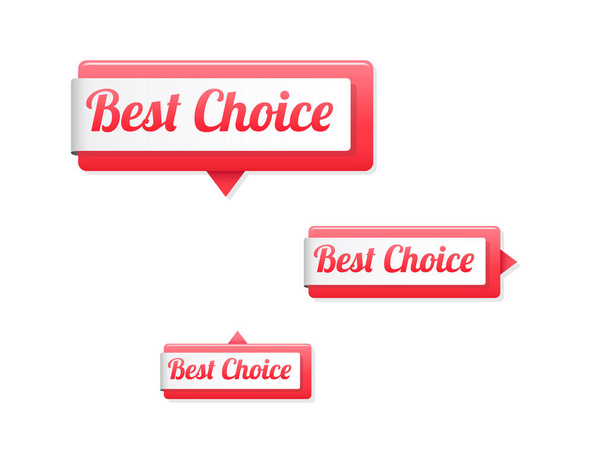 Best Choice Tags Vector Set - ベクター画像