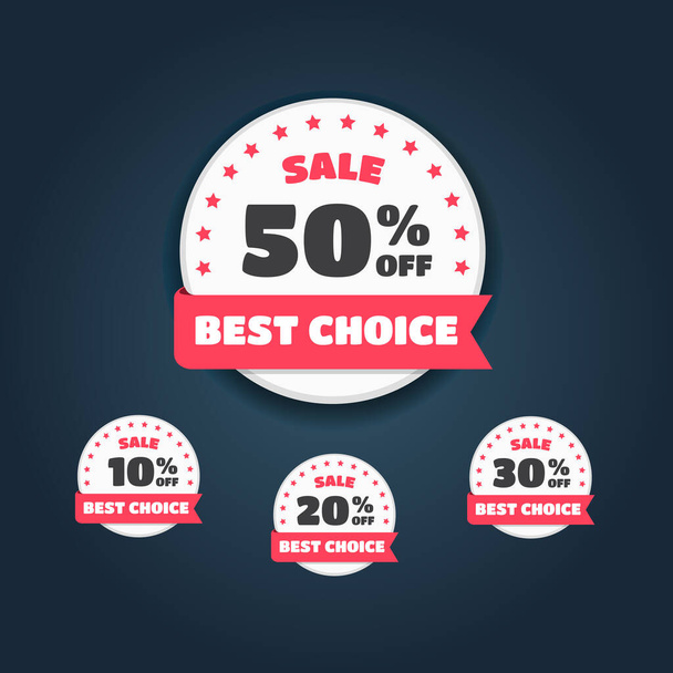 Best Choice % Off Labels Set - Вектор, зображення