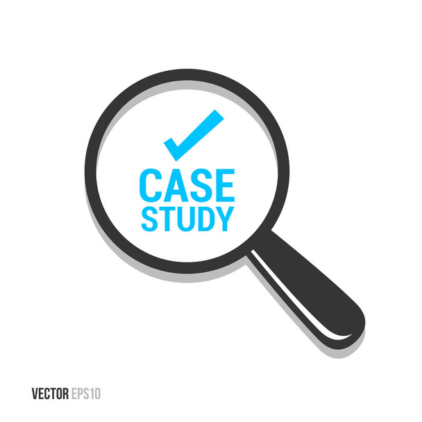 Case Study Magnifying Glass Vector - Vector, Image