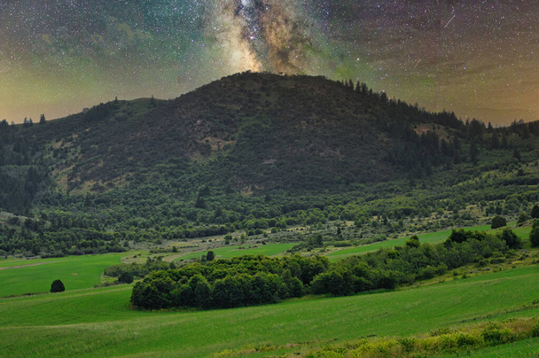 The Milky Way over the mountains - Photo, Image