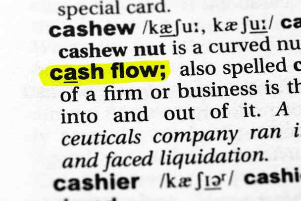 Uitgelichte woord cash flow concept en betekenis - Foto, afbeelding