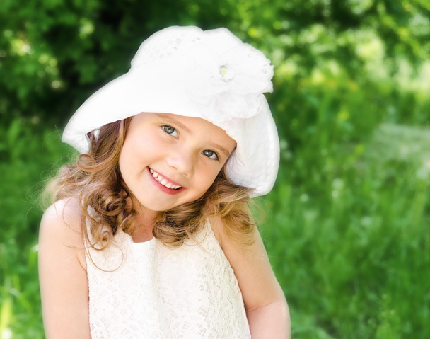 Portrait of adorable smiling little girl  - Valokuva, kuva