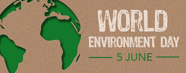 Corte de papel - Día mundial del medio ambiente - Foto, Imagen