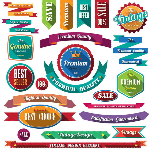 Badges and labels - Vector, Image