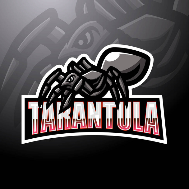 Design du logo esport mascotte Tarentule - Vecteur, image