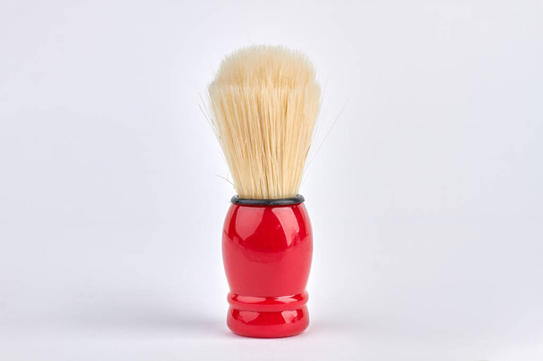 Shaving brush for sale. Isolated on white background. - Foto, imagen