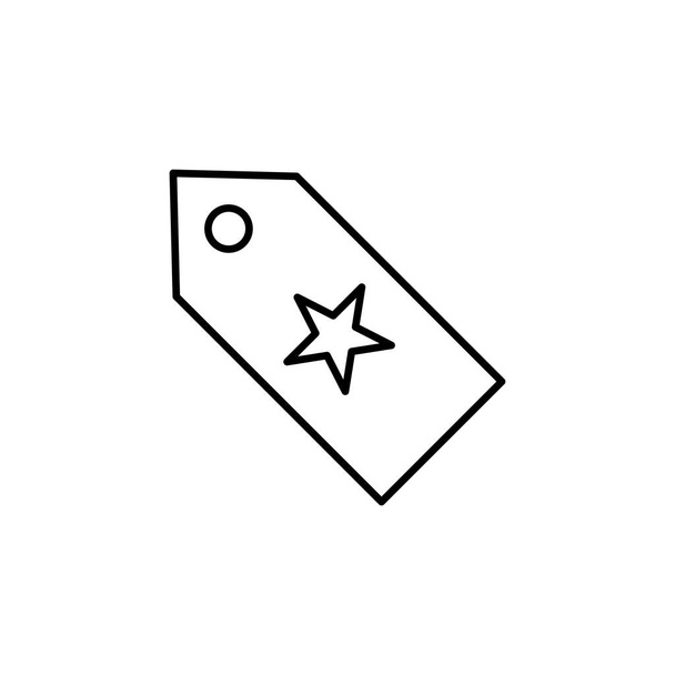 Піктограма цінника ізольована на білому тлі. Торговий символ сучасний, простий, векторний, іконка для дизайну веб-сайту, мобільний додаток, u. Векторна ілюстрація
 - Вектор, зображення