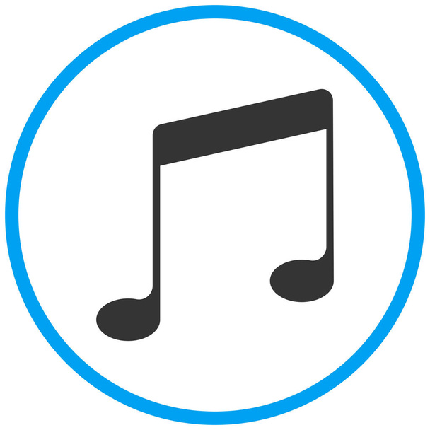 entertainment multimedia muziek symbool pictogram in solide stijl - Vector, afbeelding