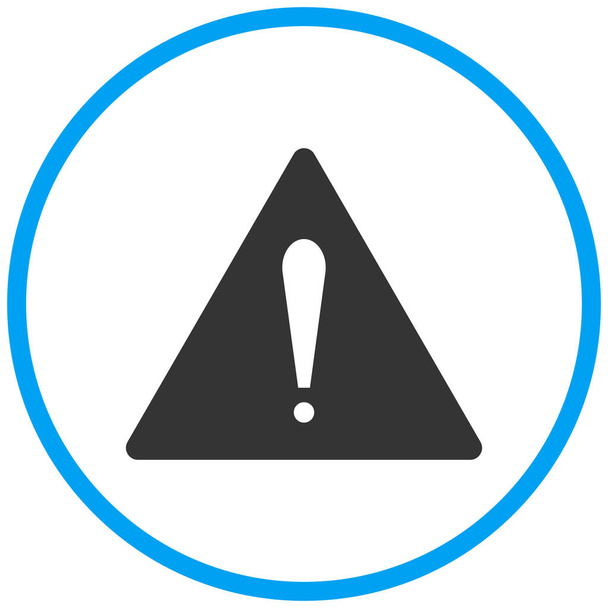 alert danger error icon in solid style - Vector, Image