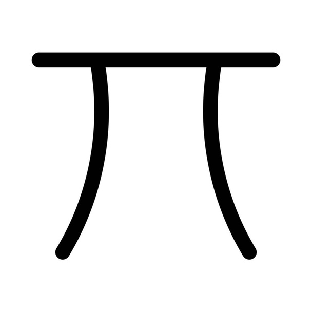 ikona řeckého písmene rovnice ve stylu osnovy - Vektor, obrázek
