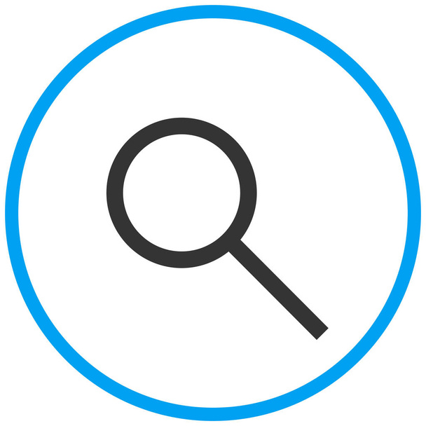 explore find tool magnifier icon in outline style - Vector, Image
