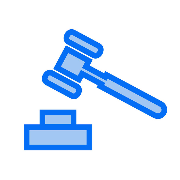 ikona rządowego prawa sprawiedliwości w stylu wypełnionym - Wektor, obraz