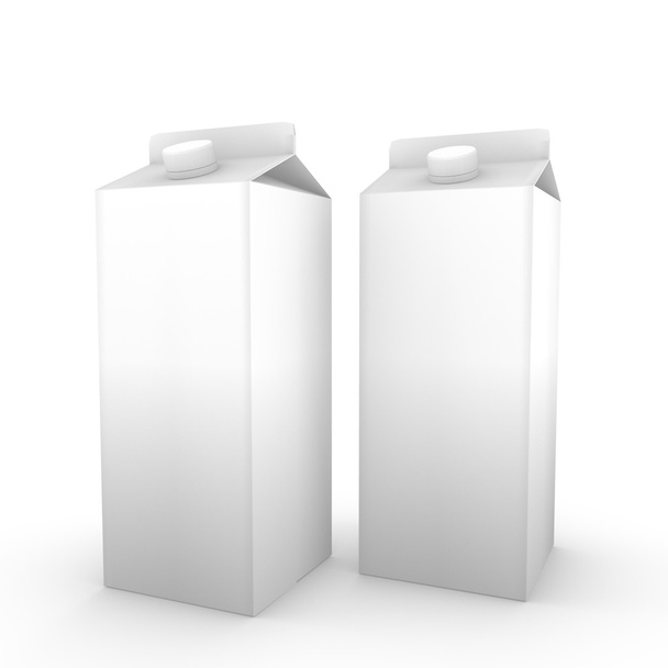 3d render of two drink packs for use as a template. - Photo, Image