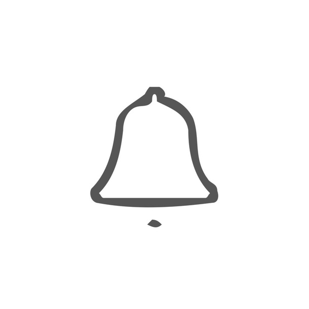alarm alert bell icon in handdrawn style - Vector, Image