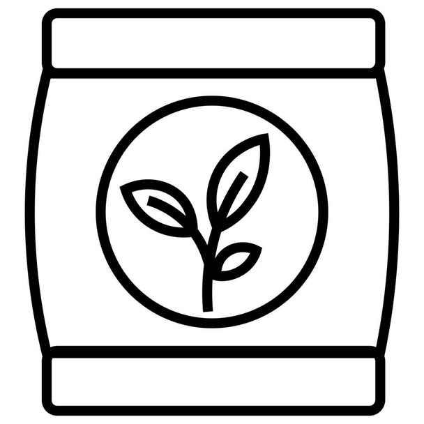 carbohidratos icono de la comida de caridad en el estilo del esquema - Vector, Imagen