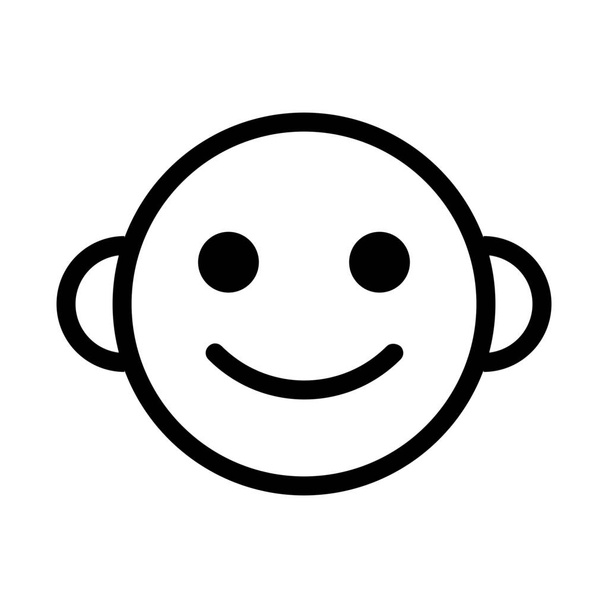 Özet biçiminde emoji simgesi mutlu simgesi - Vektör, Görsel