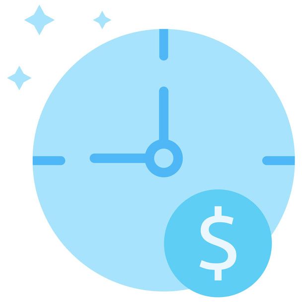 budget finance money icon in flat style - Vecteur, image
