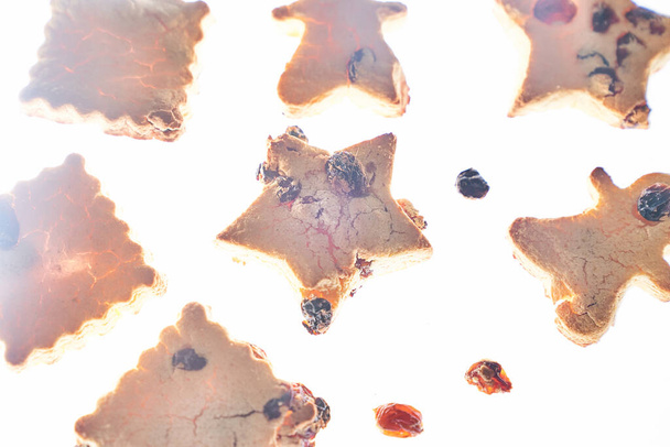 Каши в разных вариациях, без глютена, здоровый десерт на изолированном фоне - Фото, изображение