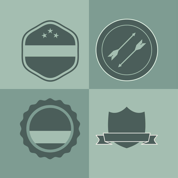 Συλλογή συμβόλων προτύπων Emblem - Διάνυσμα, εικόνα